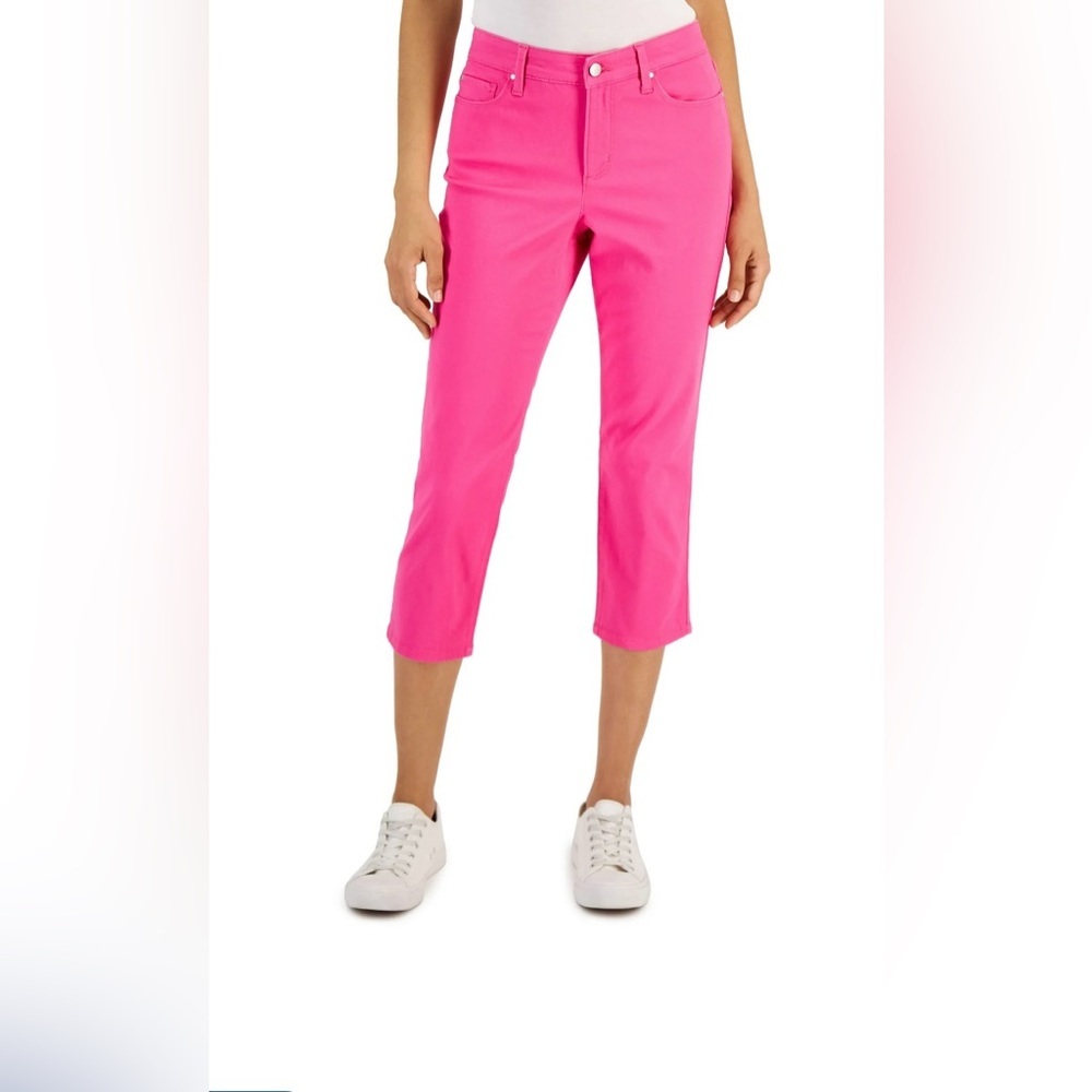 Charter Club New Women's Pink Cropped Pants